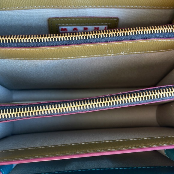 Marni Medium Trunk Bag Pink and Green - Picture 6 of 10